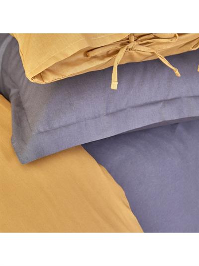 Karaca Home Basic Hardal Antrasit %100 Pamuk Çift Taraflı Çift Kişilik Nevresim Takımı