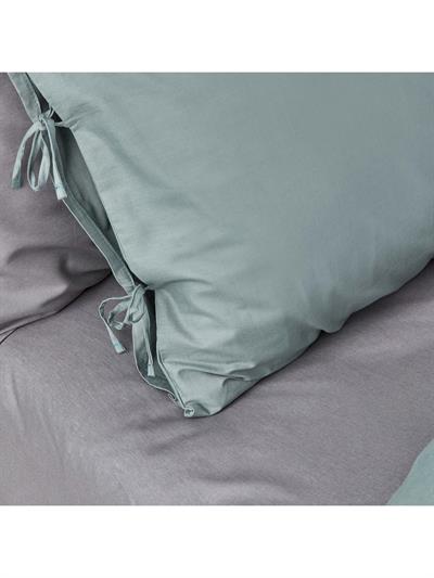 Karaca Home Basic Petrol Antrasit %100 Pamuk Çift Taraflı Çift Kişilik Nevresim Takımı