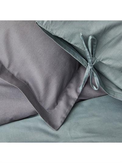 Karaca Home Basic Petrol Antrasit %100 Pamuk Çift Taraflı Çift Kişilik Nevresim Takımı