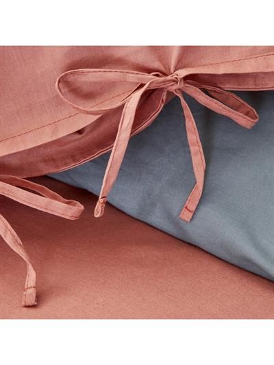 Karaca Home Basic Terecota Petrol %100 Pamuk Çift Taraflı Çift Kişilik Nevresim Takımı