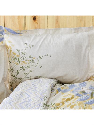 Karaca Home Clarinda Hardal %100 Pamuk Çift Kişilik Lastik Çarşaflı Nevresim Takımı