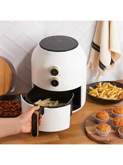 Karaca Multifry Single Pan Beyaz Yağsız Fritöz 3,5 L