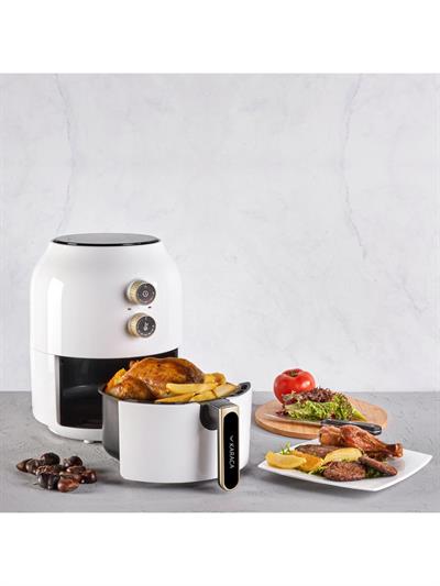 Karaca Multifry Single Pan Beyaz Yağsız Fritöz 3,5 L