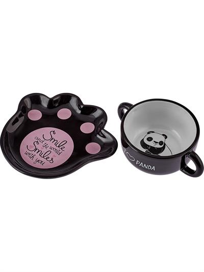 Karaca Panda Tabak Kase Mama Takımı