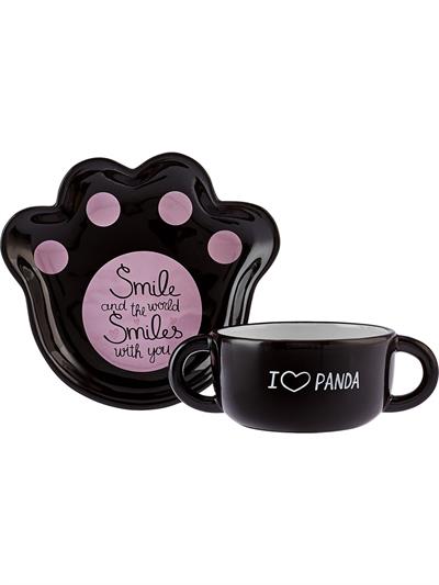 Karaca Panda Tabak Kase Mama Takımı