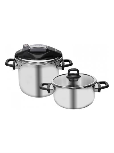 Karaca Perfect Gray İndüksiyon Tabanlı Düdüklü Tencere Seti 4+6 Litre