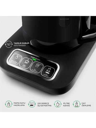 Karaca Robotea Pro 4 in 1 Konuşan Çay Makinesi Chrome