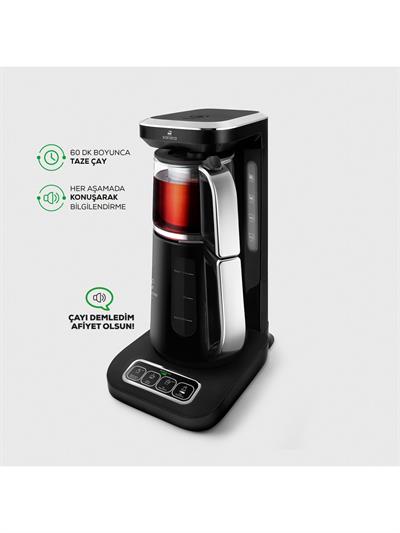 Karaca Robotea Pro 4 in 1 Konuşan Çay Makinesi Chrome