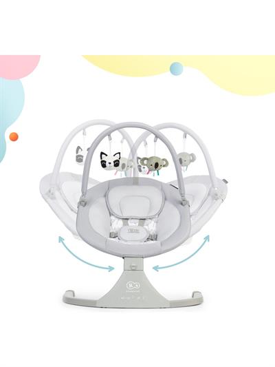 Kinderkraft Lulı Otomatik Sallanan Oyuncaklı Ana Kucağı Grey