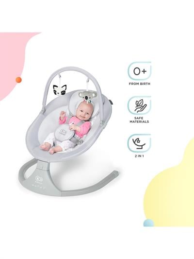 Kinderkraft Lulı Otomatik Sallanan Oyuncaklı Ana Kucağı Grey