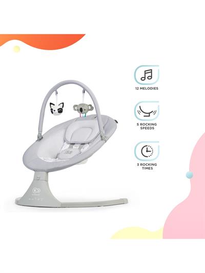 Kinderkraft Lulı Otomatik Sallanan Oyuncaklı Ana Kucağı Grey