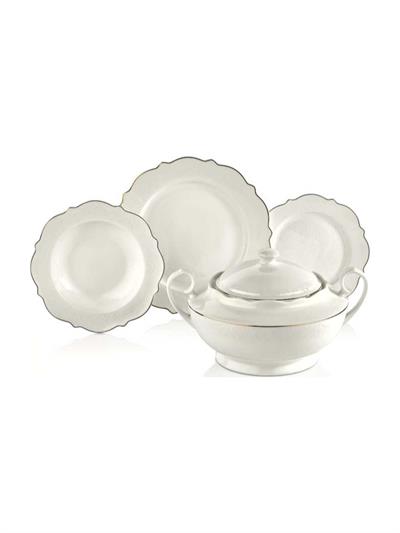 Korkmaz Eliza Collection 60 Parça Gold Yuvarlak Yemek Takımı