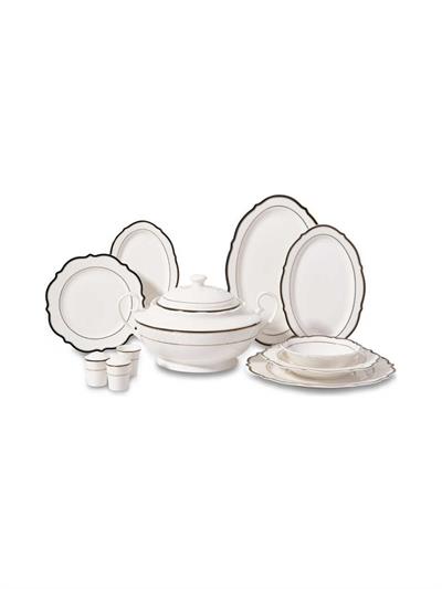 Korkmaz Eliza Collection 60 Parça Yuvarlak Yemek Takımı