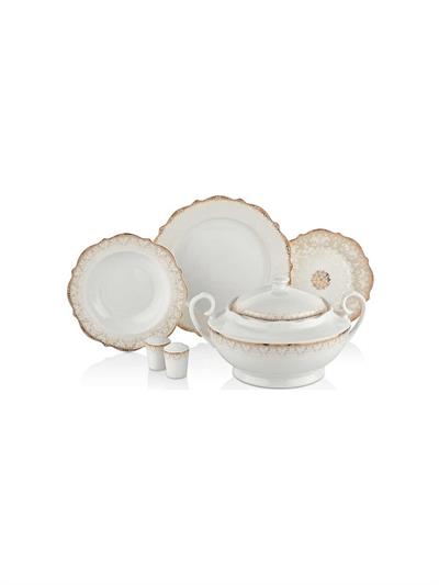 Korkmaz Eliza Collection 60 Parça Yuvarlak Yemek Takımı