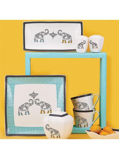 Korkmaz Link Collection 28 Parça Kare Kahvaltı Takımı