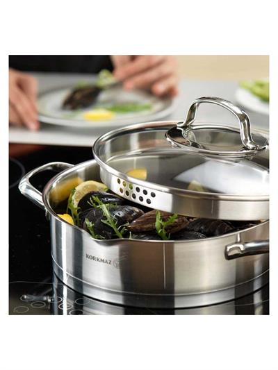 Korkmaz Steama 15 Parça Çelik Çeyiz Seti