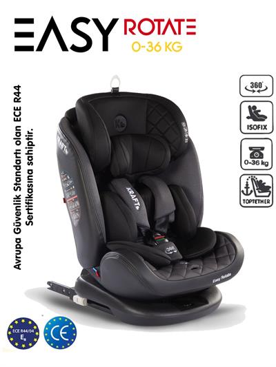 Kraft Easy Rotate 0-36 kg 360 ° Dönebilen İsofix li Oto Koltuğu