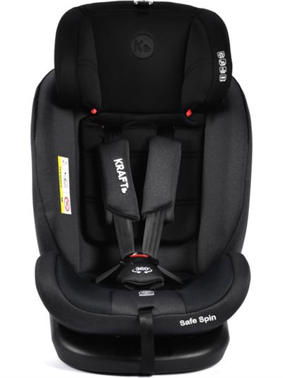 Kraft Safe Spin 0-36 kg 360 ° Dönebilen İsofix li Oto Koltuğu Siyah