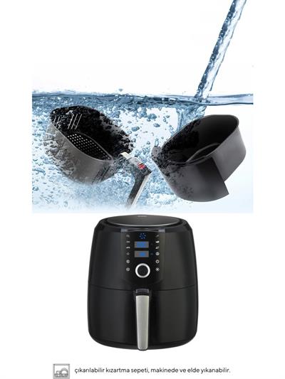 Kumtel Fast Fryer Haf – 06 8,5 Litre Xxl Digital Yağsız Fritöz Airfryer