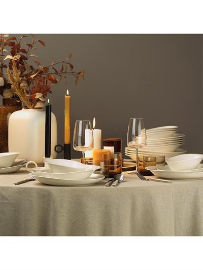 Kütahya Porselen Bone Rosa 52 Parça Filesiz Yemek Takım