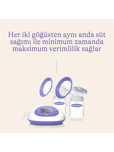 Lansinoh Çiftli Elektrikli Göğüs Süt Sağma Pompası