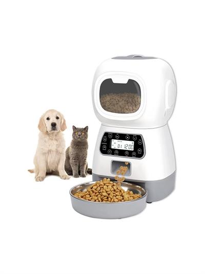Mectime Otomatik Evcil Hayvan Besleyici Beyaz