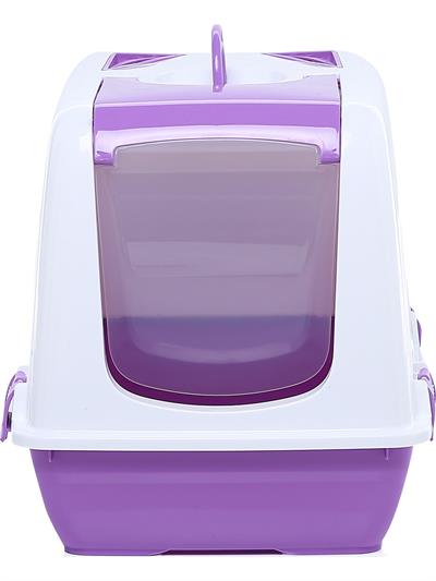 Milo Kapalı Kedi Tuvaleti Pudra Pembe 37 x 50 x 39,5 cm