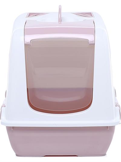 Milo Kapalı Kedi Tuvaleti Pudra Pembe 37 x 50 x 39,5 cm