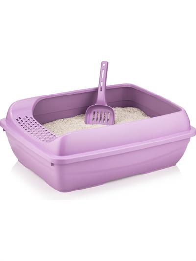 Milo Süzgeçlı Açık Kedi Tuvaleti Lila