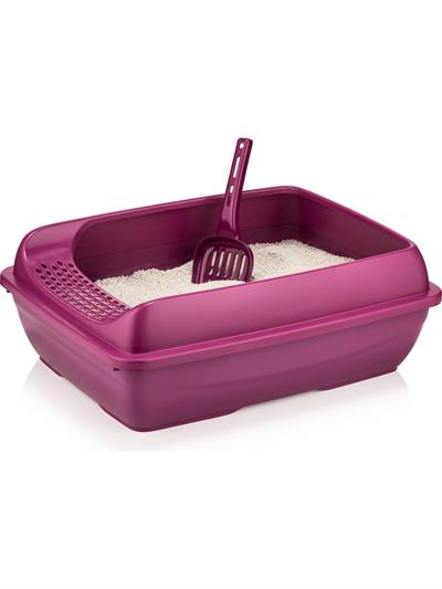 Milo Süzgeçlı Açık Kedi Tuvaleti Lila