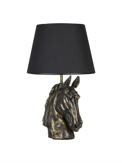 Modern Dizayn At Abajur Gold Siyah