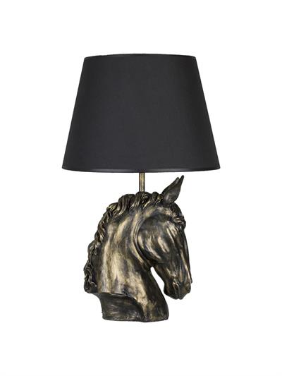 Modern Dizayn At Abajur Gold Siyah