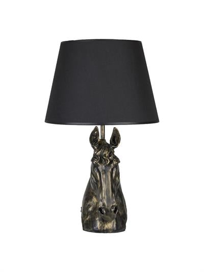 Modern Dizayn At Abajur Gold Siyah