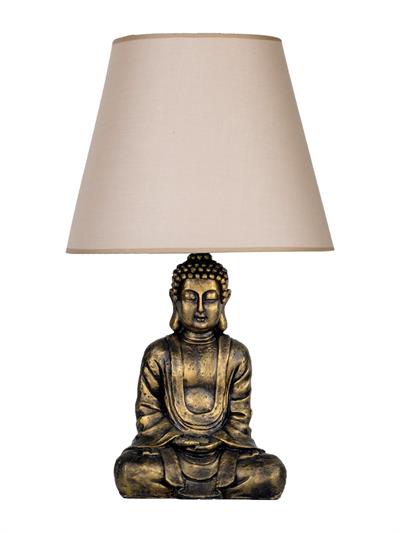 Modern Dizayn Buda Abajur Gold Bej