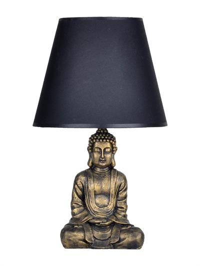Modern Dizayn Buda Abajur Gold Siyah