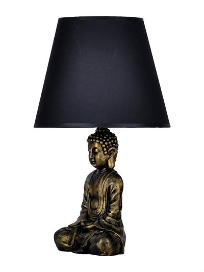 Modern Dizayn Buda Abajur Gold Siyah