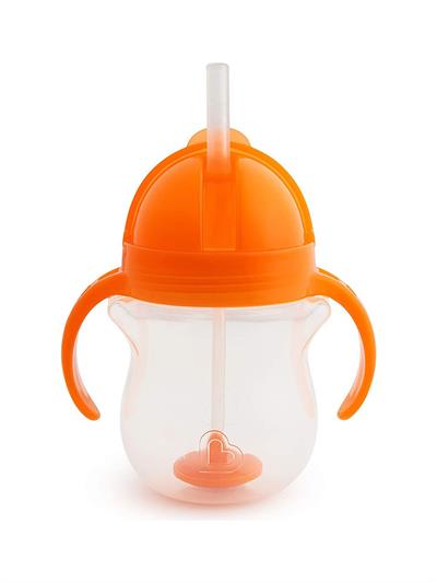 Munchkin Tıklama Kilitli Uçlu Alıştırma Bardağı, 6AY+, 207ML, Turuncu
