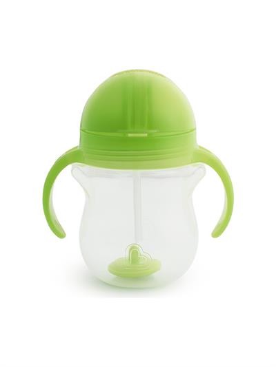 Munchkin Tıklama Kilitli Uçlu Pipetli Alıştırma Bardağı, 6AY+, 207ML, Yeşil