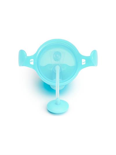 Munchkin Tıklama Kilitli Uçlu Pipetli Alıştırma Bardağı, 6AY+, 207ML, Mavi