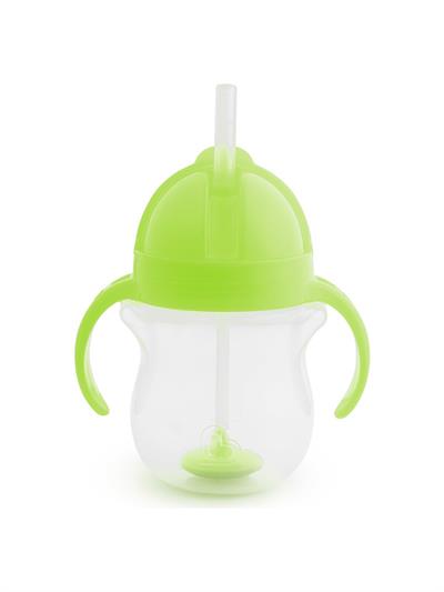 Munchkin Tıklama Kilitli Uçlu Pipetli Alıştırma Bardağı, 6AY+, 207ML, Yeşil