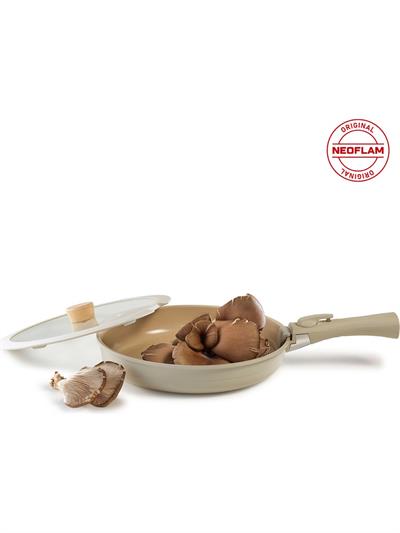 Neoflam Midas Bej 9 Parça Ayrılabilen Saplı Iç Içe Geçebilen Indüksiyonlu Tencere Tava Seti