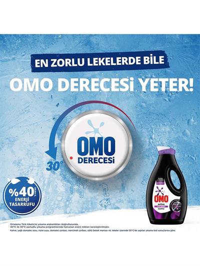 Omo Sıvı Active Cold Power Siyahlar İçin Çamaşır Deterjanı 1690 ml
