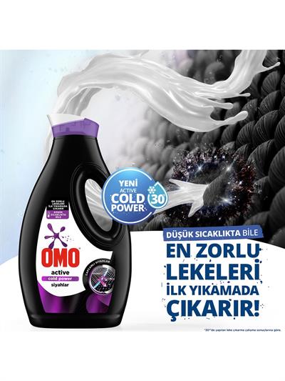 Omo Sıvı Active Cold Power Siyahlar İçin Çamaşır Deterjanı 1690 ml