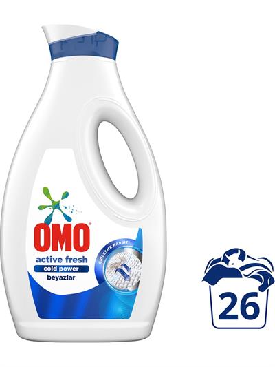 Omo Sıvı Active Fresh Cold Power Beyazlar İçin Çamaşır Deterjanı 1690 ml