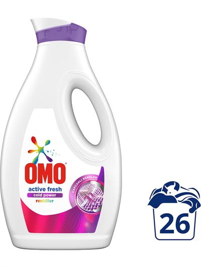 Omo Sıvı Active Fresh Cold Power Renkliler İçin Çamaşır Deterjanı 1690 ml