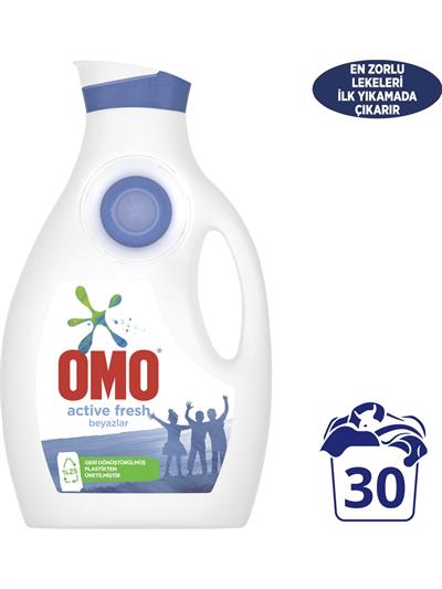 Omo Sıvı Çamaşır Deterjanı Beyazlar İçin 1950 ML 30 Yıkama