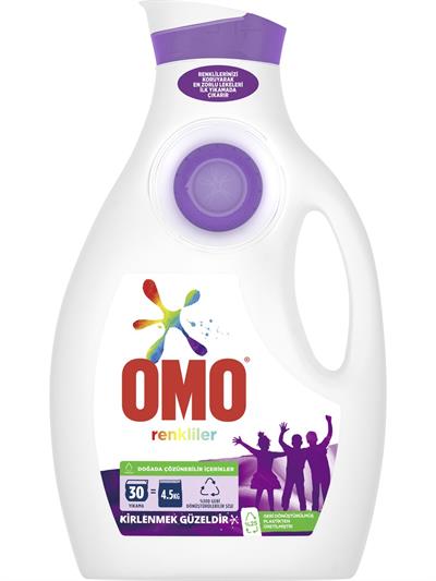 Omo Sıvı Çamaşır Deterjanı Renkliler İçin 1950 ML 30 Yıkama
