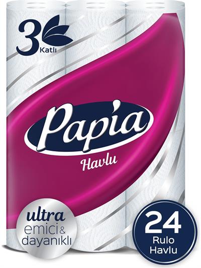 Papia Kağıt Havlu Jumbo Paket 24 Rulo