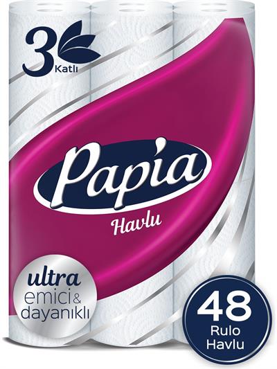 Papia Kağıt Havlu Jumbo Paket 48 Rulo