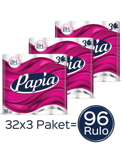Papia Tuvalet Kağıdı Jumbo Paket 96 Rulo